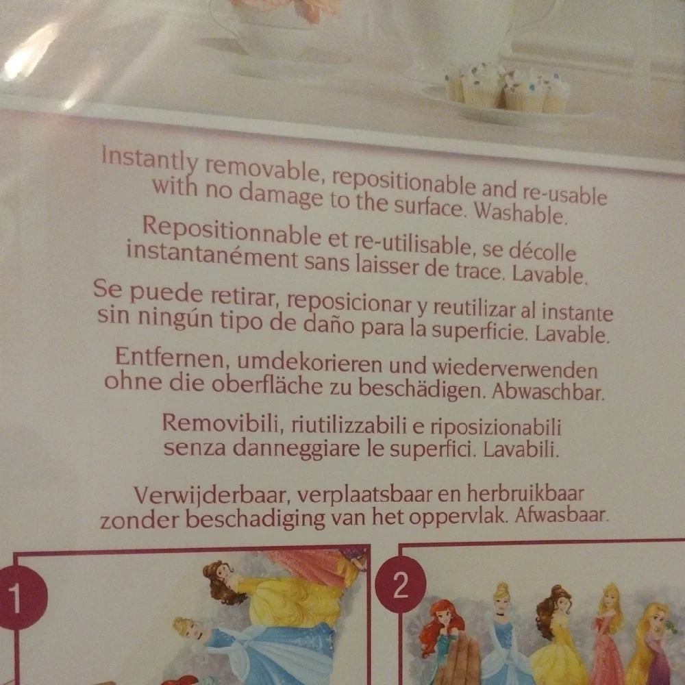Disney Princess Decal Set - Blue, Yellow, Pink - Picture 6 of 8